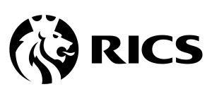 RICS logo RICS Logo with lions head and black text